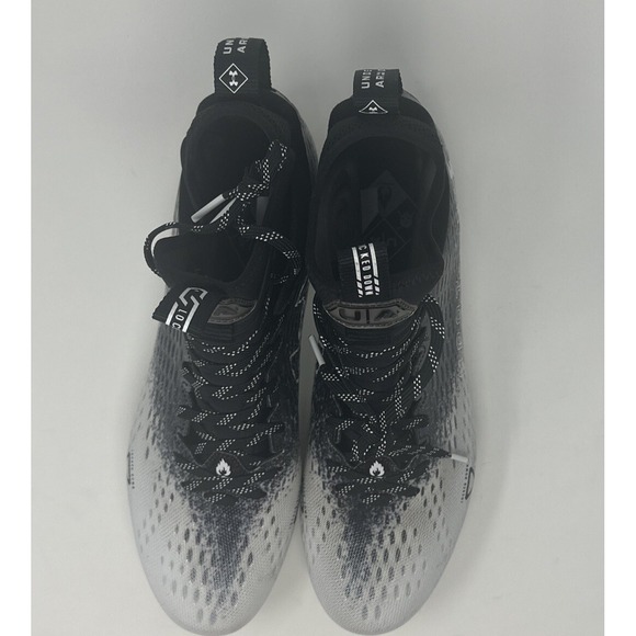 Under Armour Football Cleats Mens Size 13 Spotlight Lux 2.0 Black White - Picture 6 of 16